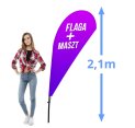 Żagiel reklamowy 2,1m Slim Half Mini