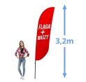 Żagiel reklamowy 3,2m Slim Full Mini Plus
