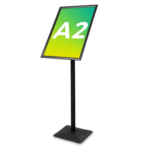 Stojak info/menu Premium czarny - A2