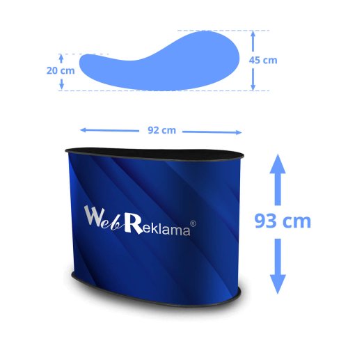 Trybunka promocyjna P3 - wymiary