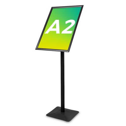 Stojak info/menu Premium czarny - A2