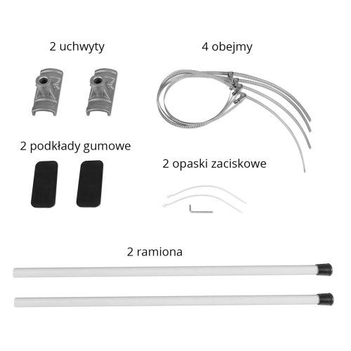 zestaw uchwytu flagowego na słup