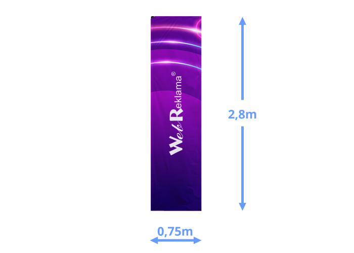 Flaga 0,75 x 2,8m