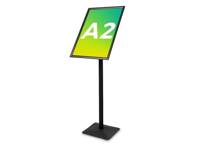 Stojak info/menu Premium czarny - A2