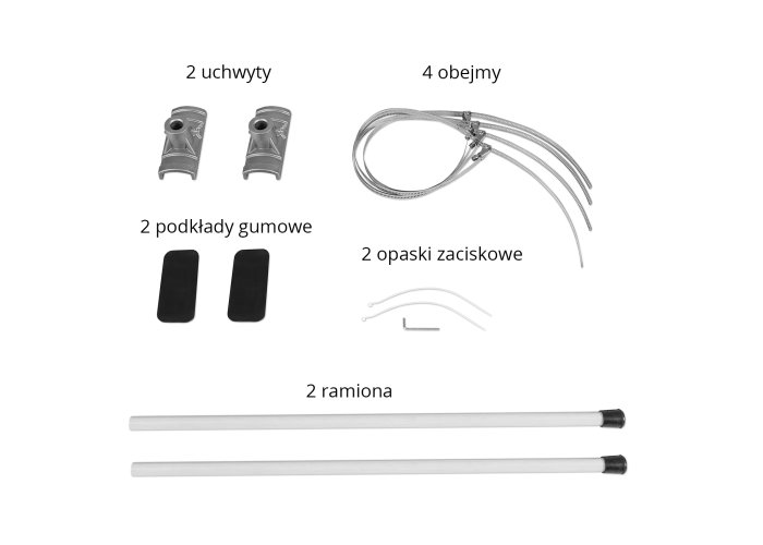 zestaw uchwytu flagowego na słup